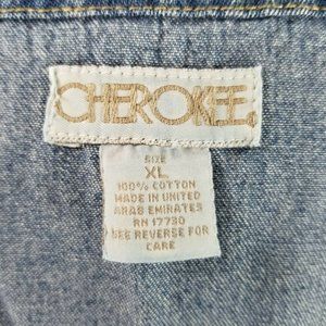 Cherokee Dresses - Vintage size XL Overall Dress Jean Denim Jumper Cherokee Dresses - Vintage size XL Overall Dress Jean Denim Jumper